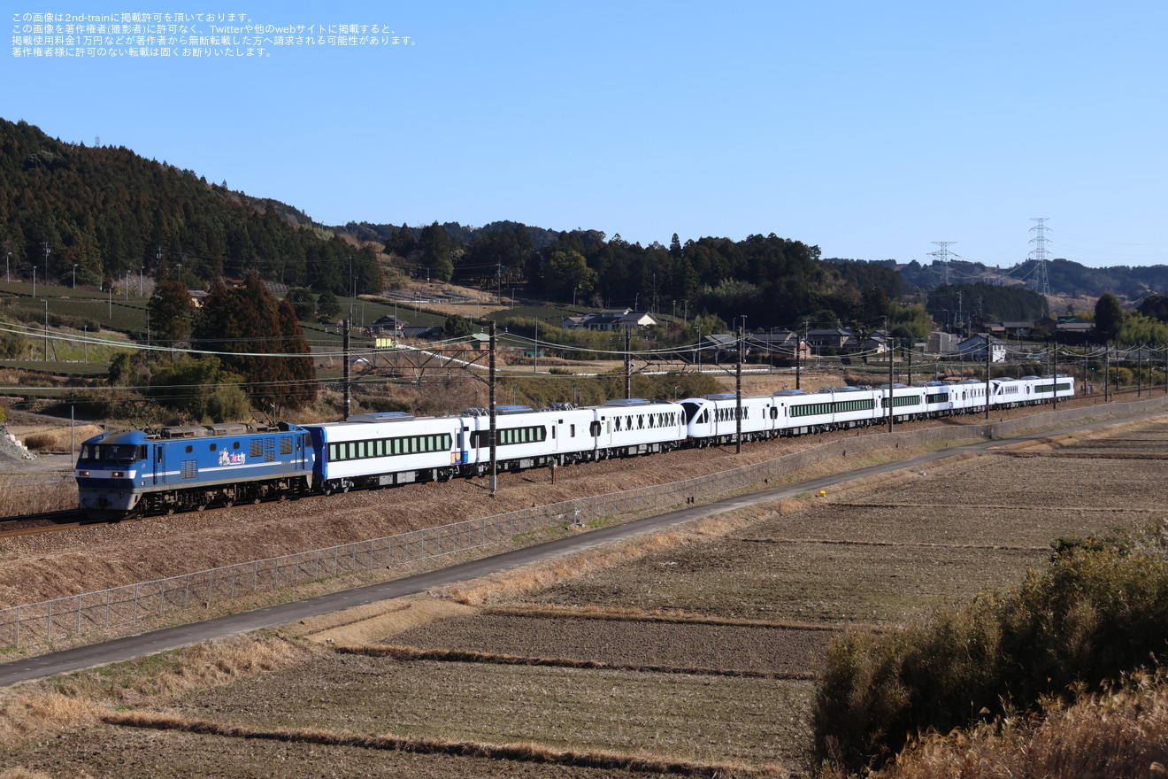 【東武】N100系「スペーシアX」 N103F+N104F甲種輸送の拡大写真