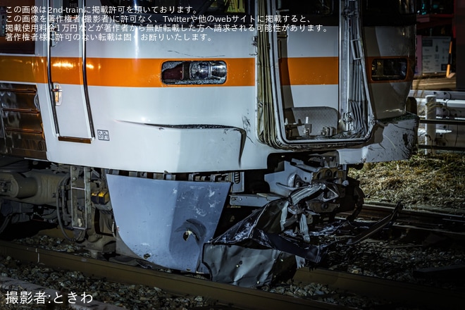 【JR海】313系R110編成が踏切事故で脱輪・破損