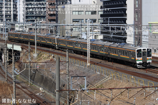 【JR東】211系タカC13編成が上野まで試運転を大宮～さいたま新都心間で撮影した写真