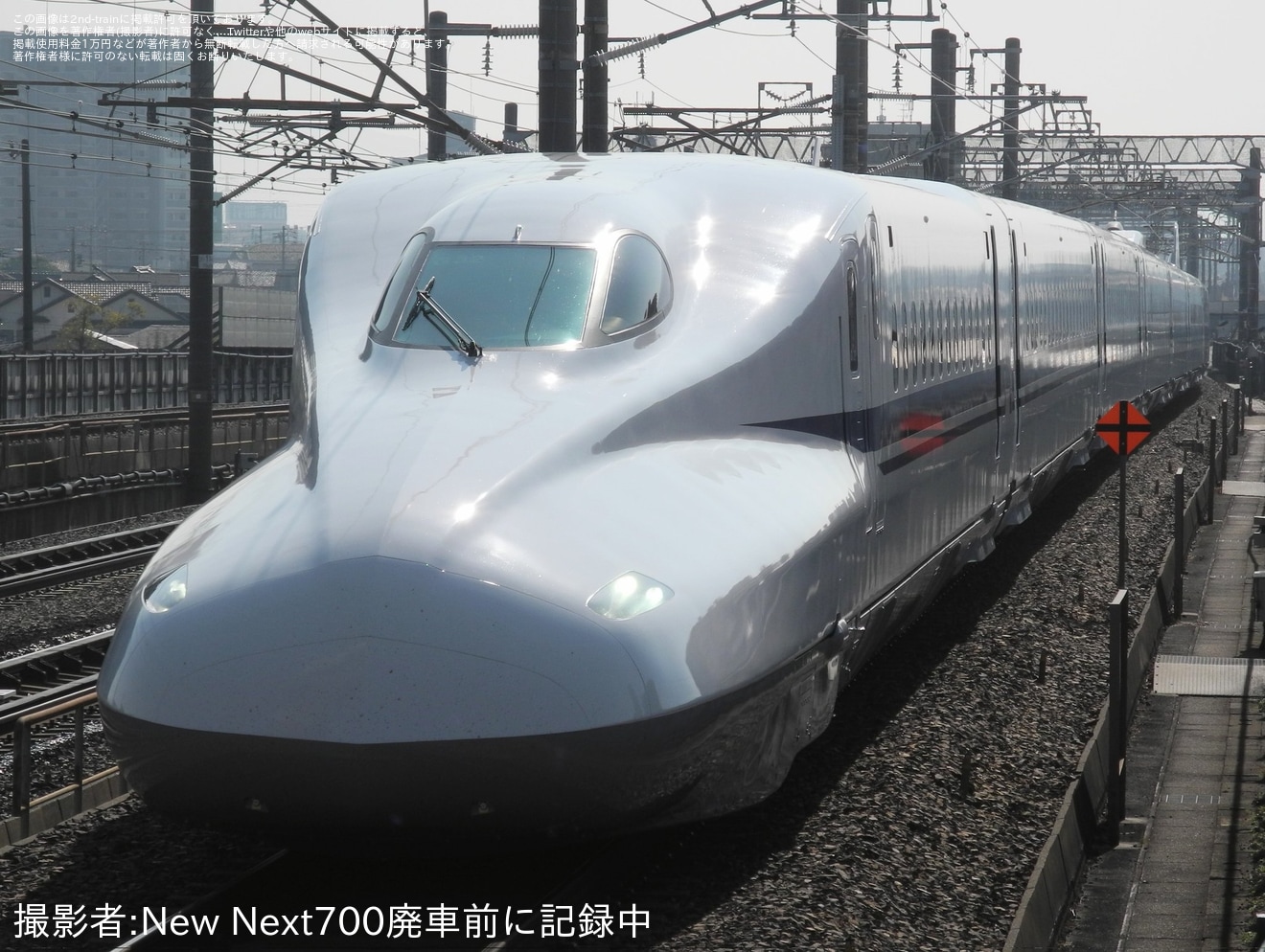 【JR海】N700A G32編成浜松工場出場試運転(202402)の拡大写真