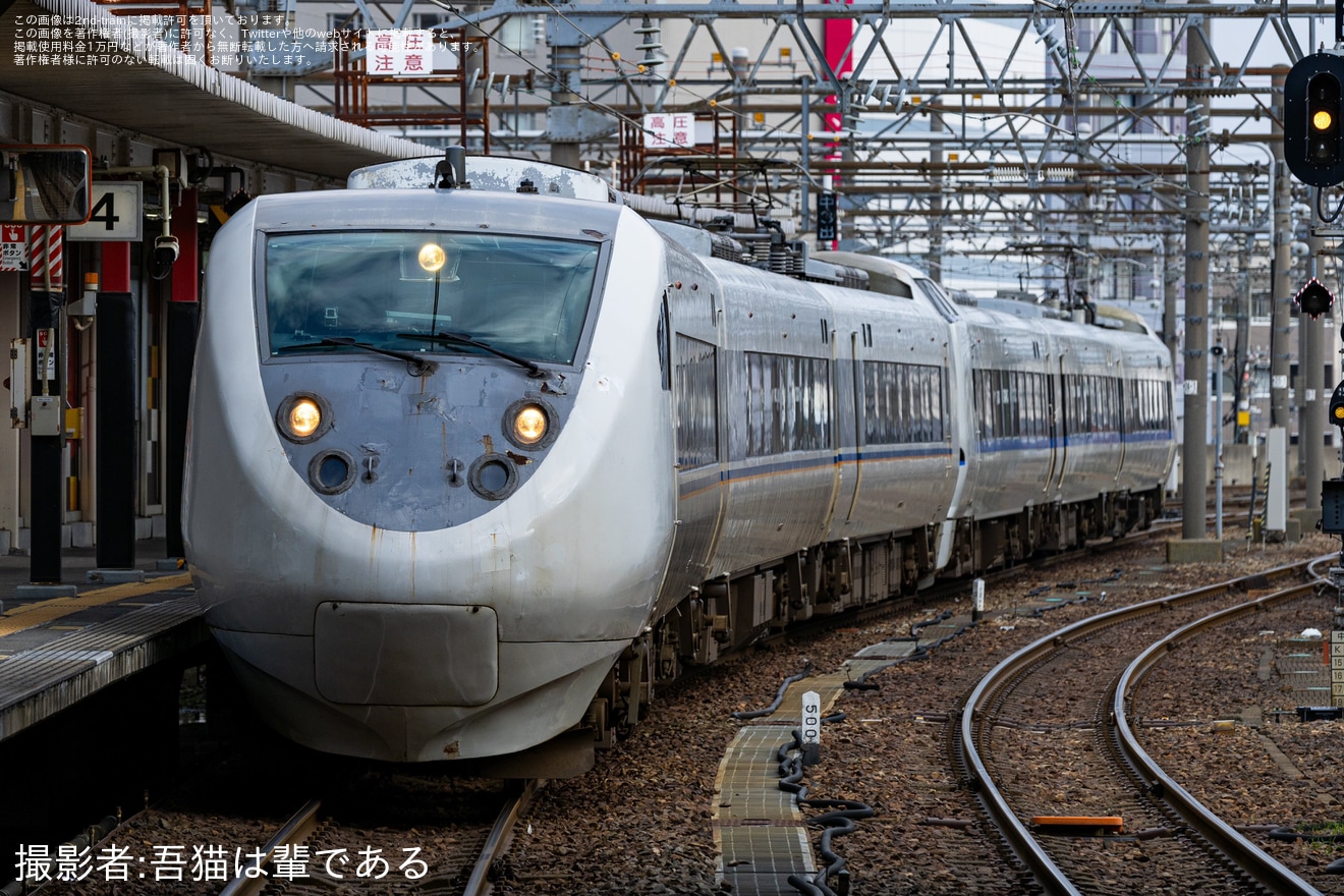 【JR西】七尾～和倉温泉間での運転再開に向けた試運転の拡大写真