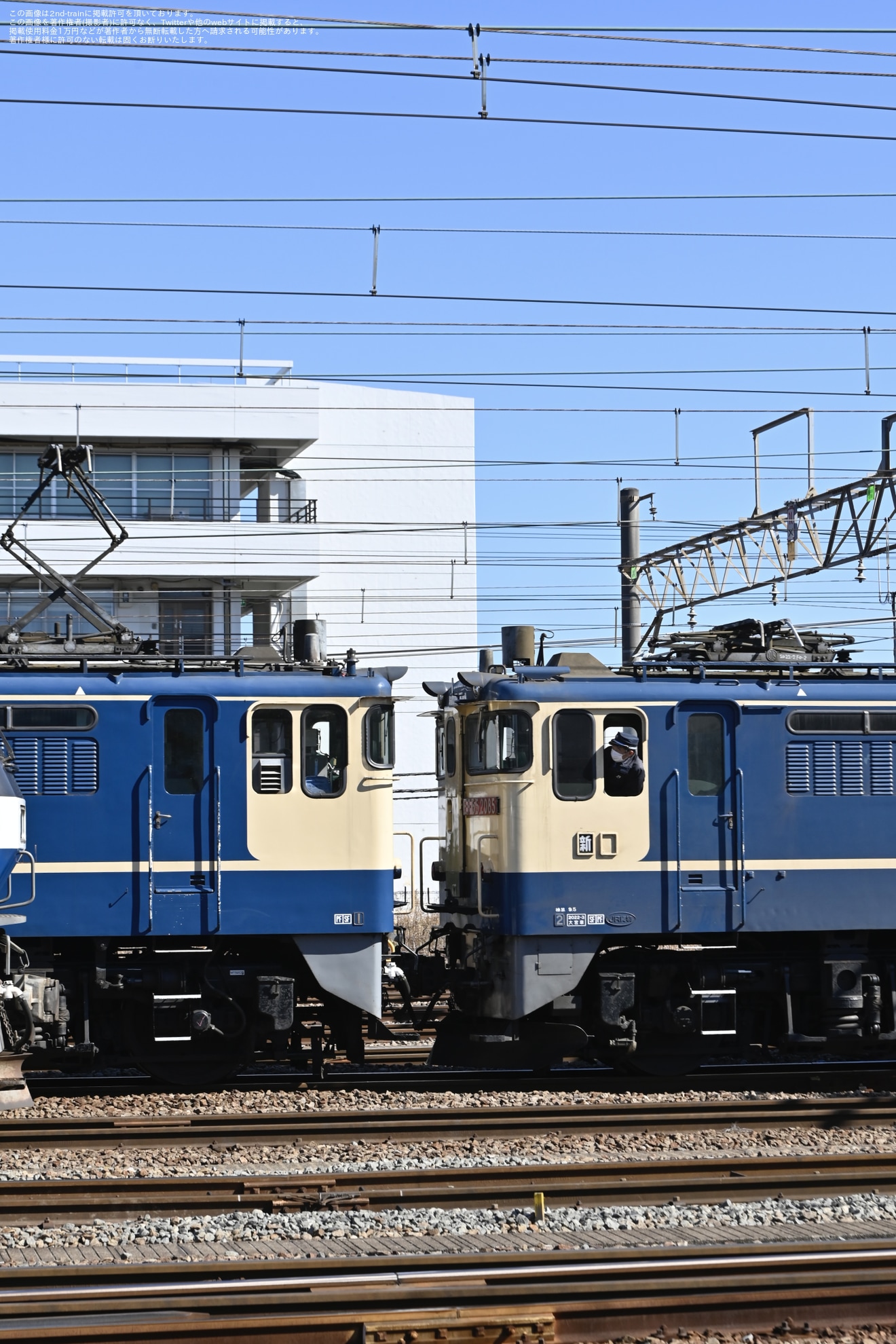 【JR貨】土砂輸送の訓練列車でEF65の重連が運転の拡大写真