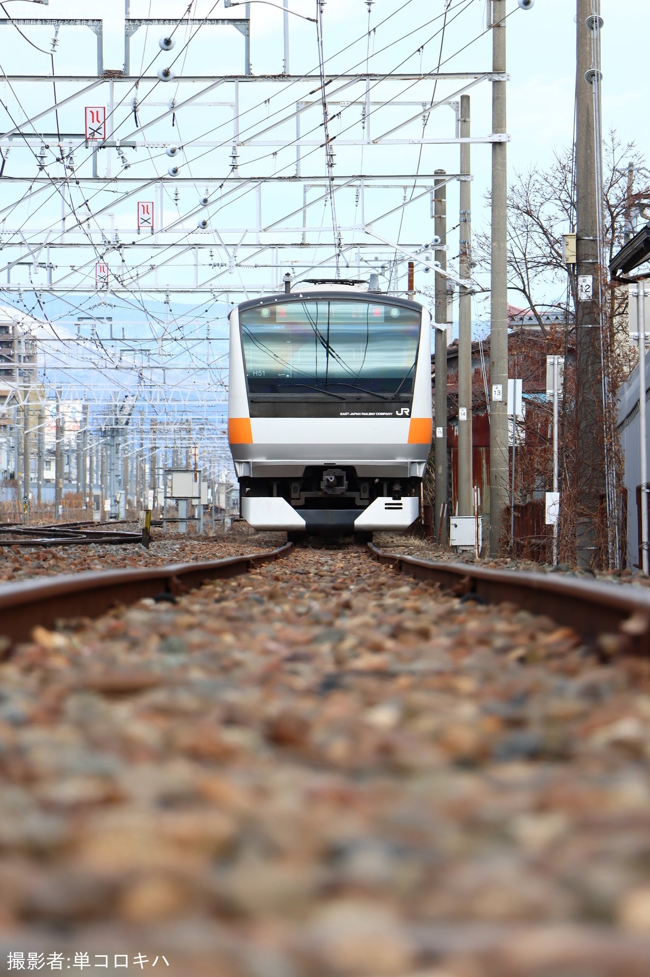 【JR東】E233系0番台トタH51編成長野総合車両センター構内試運転実施の拡大写真