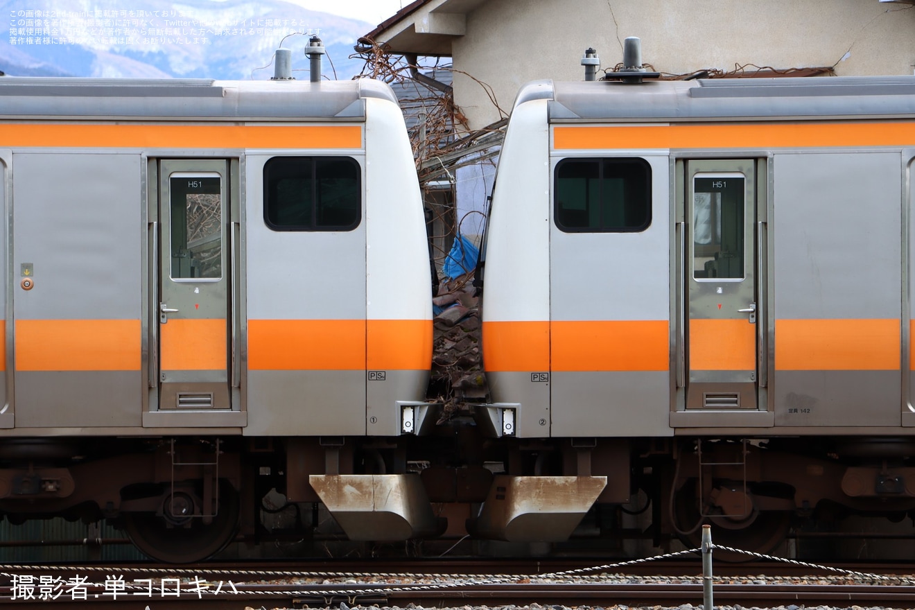 【JR東】E233系0番台トタH51編成長野総合車両センター構内試運転実施の拡大写真