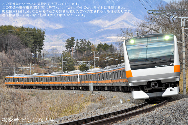 【JR東】E233系H51編成長野総合車両センター出場回送を不明で撮影した写真