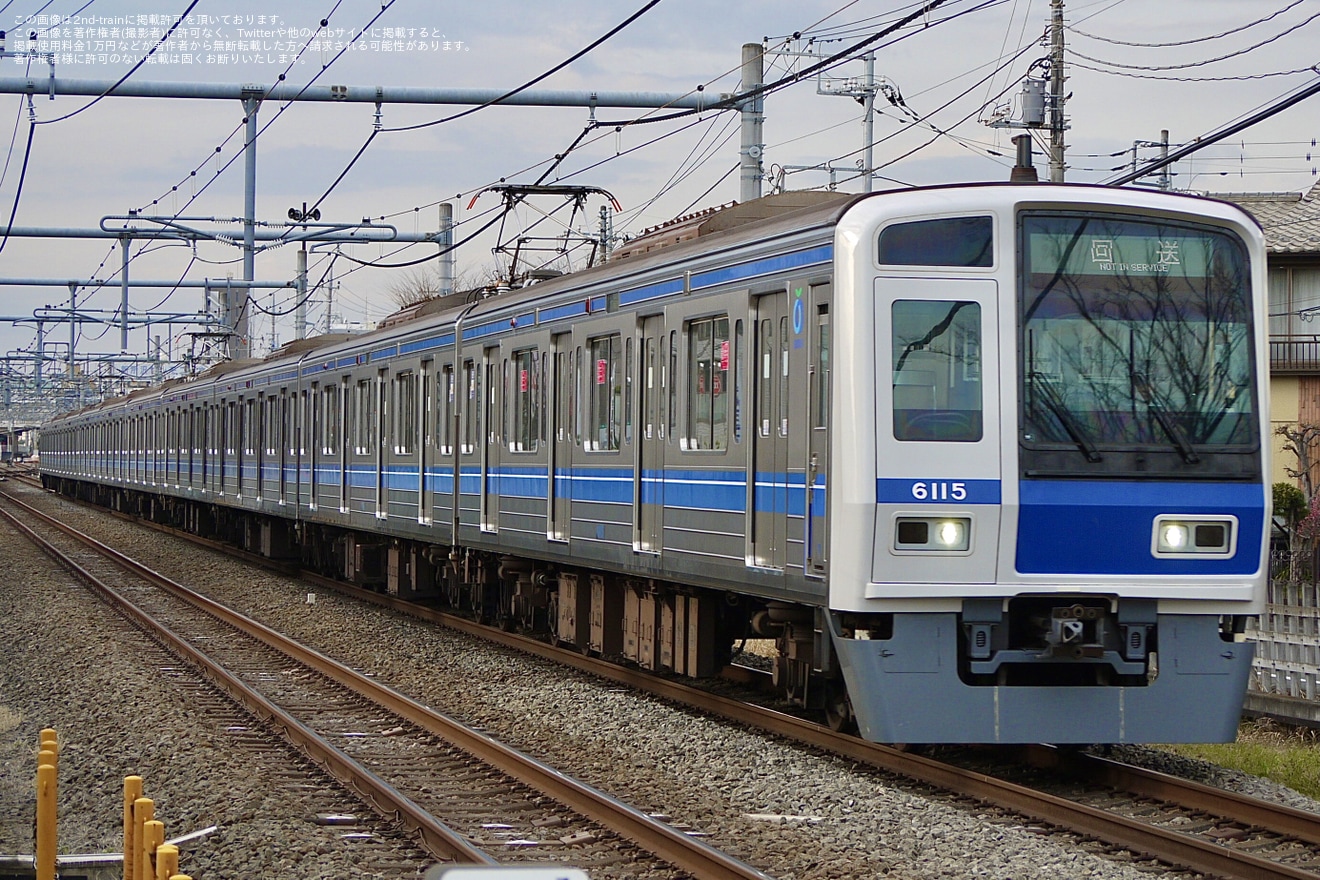 【西武】6000系6115F 性能確認試運転の拡大写真