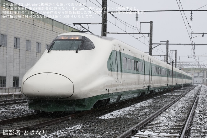 【JR東】「E2系200系カラー編成引退記念撮影会」開催を新幹線総合車両センターで撮影した写真