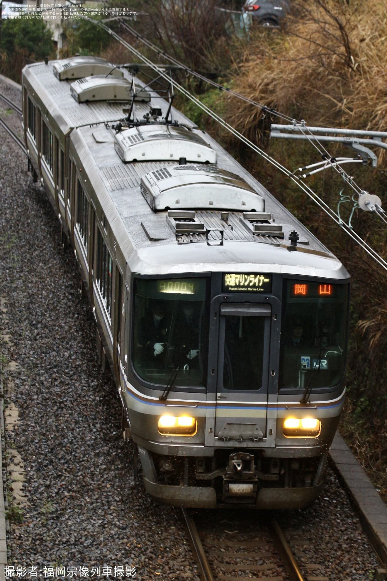 【JR西】223系P3編成下関総合車両所本所入場回送の拡大写真