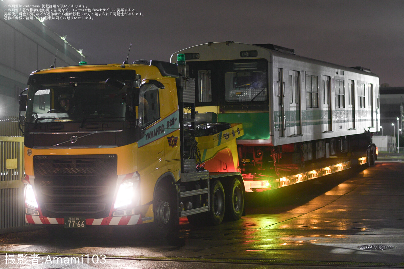 【大阪メトロ】20系2633F廃車搬出陸送の拡大写真