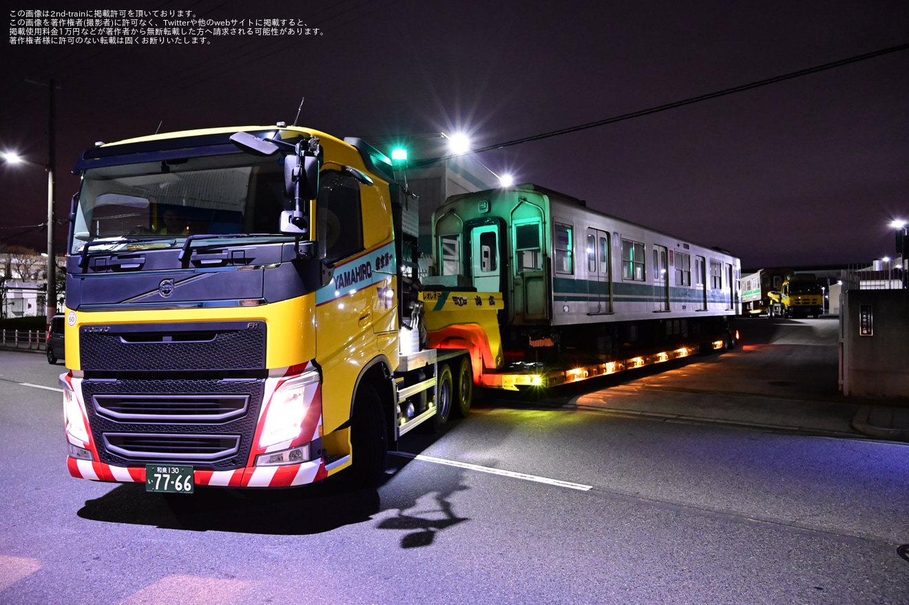 【大阪メトロ】20系2633F廃車搬出陸送の拡大写真