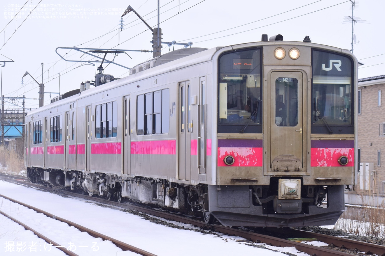 【JR東】大山新酒・酒蔵まつりの開催に伴い臨時列車が運転、701系が鶴岡以南への拡大写真