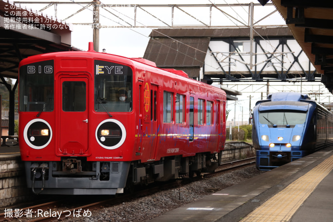 【JR九】BE220-1「BIG EYE」が日豊本線・鹿児島本線で試運転を不明で撮影した写真