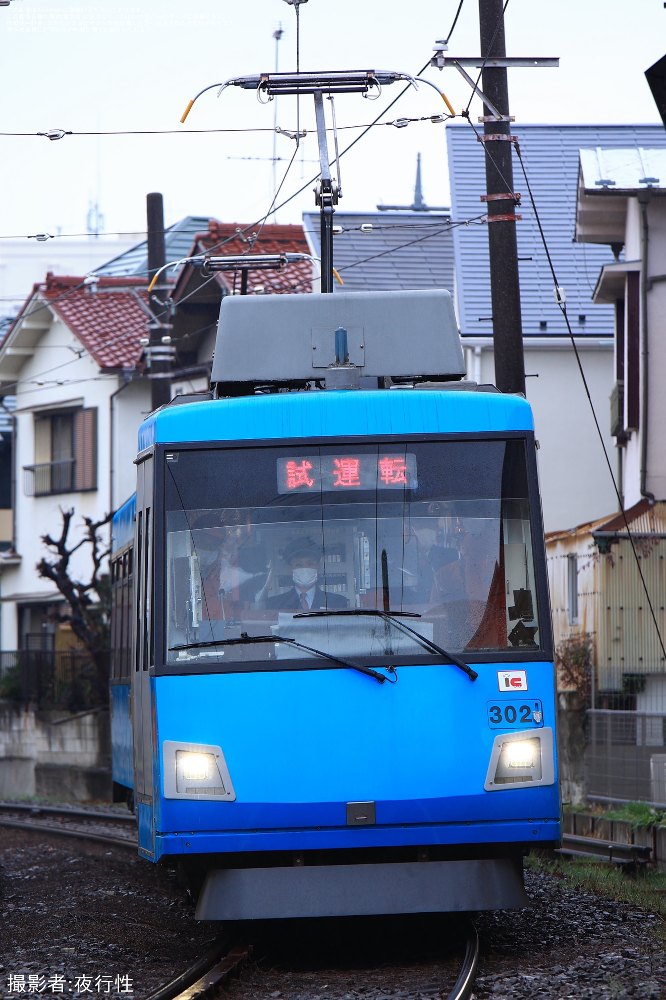 【東急】300系302F上町出場試運転の拡大写真