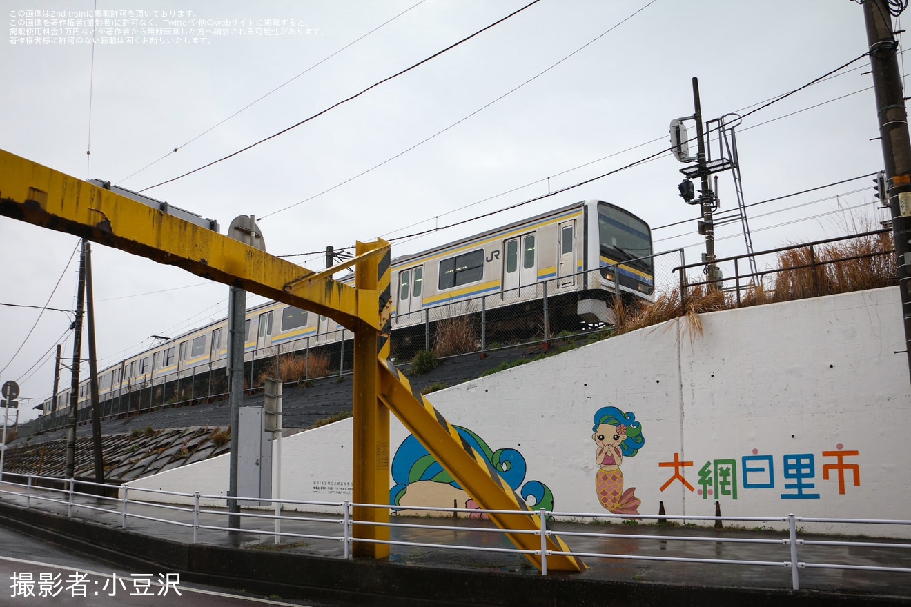 【JR東】東金・九十九里波乗りハーフマラソンに伴う臨時列車(2024)の拡大写真