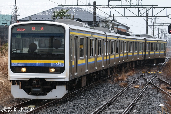 【JR東】東金・九十九里波乗りハーフマラソンに伴う臨時列車(2024)を不明で撮影した写真