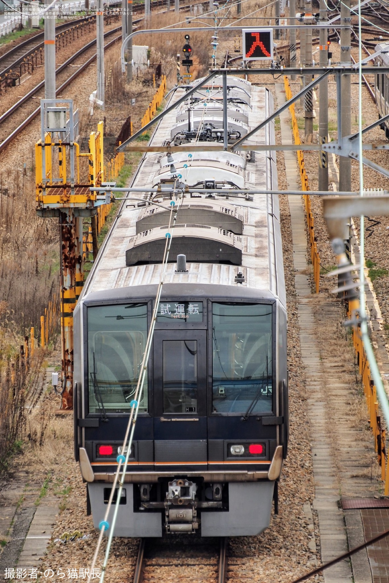 【JR西】207系H1編成網干総合車両所本所出場試運転の拡大写真