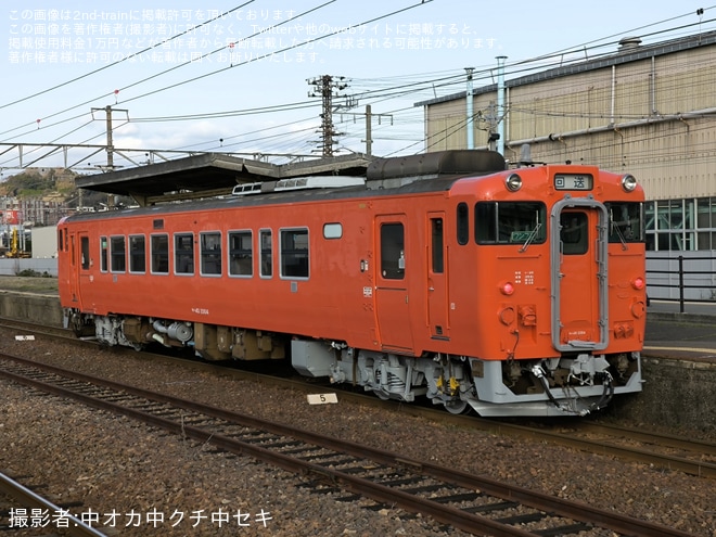 【JR西】キハ40-2004下関総合車両所本所出場回送を不明で撮影した写真