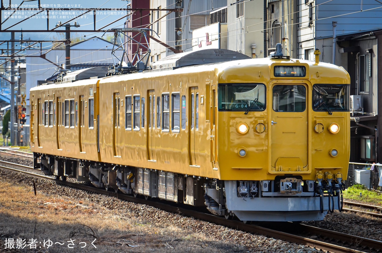 2nd-train 【JR西】115系G-04編成下関総合車両所本所出場回送の写真