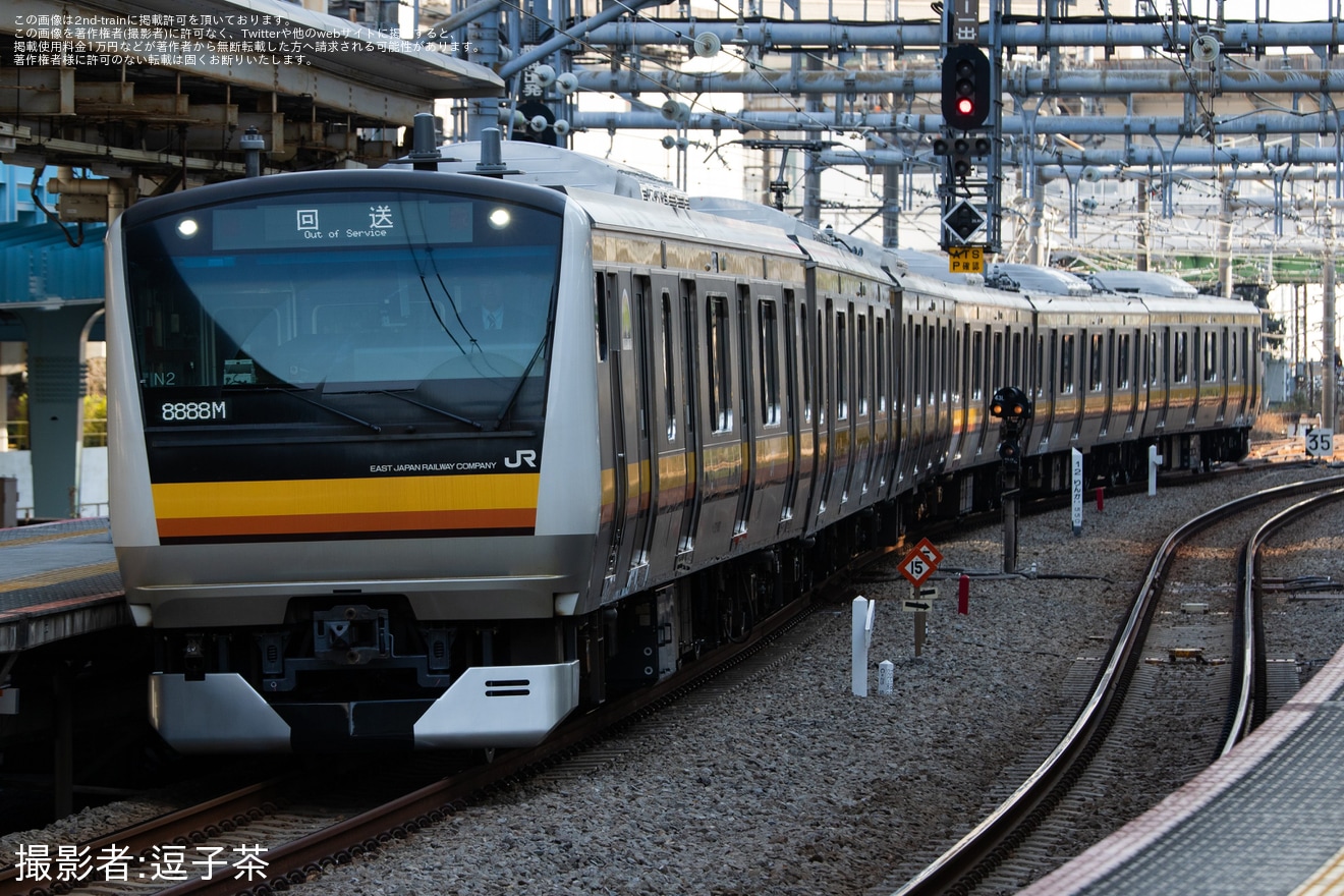 【JR東】E233系ナハN2編成東京総合車両センター出場回送の拡大写真