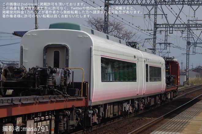 【近鉄】26000系SL02(吉野方2両)五位堂出場回送を不明で撮影した写真