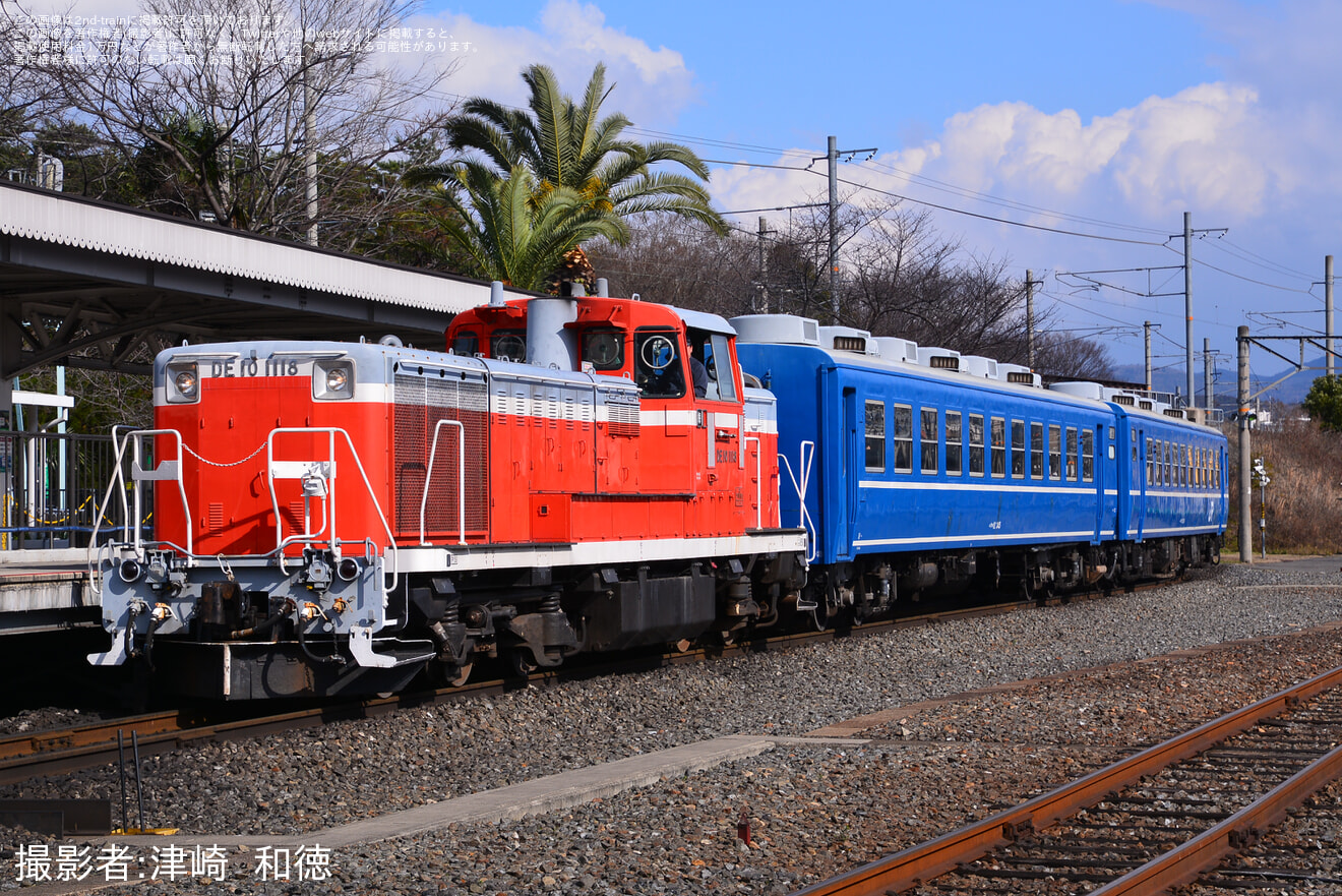 【JR西】DE10-1118牽引の12系客車乗車イベントが開催の拡大写真
