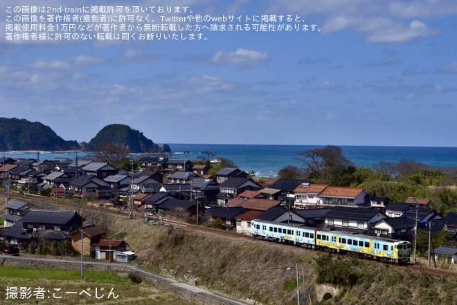 【JR西】キハ47-1025+キハ47-146が「とっとりサンド列車 」ラッピングとなり運行開始