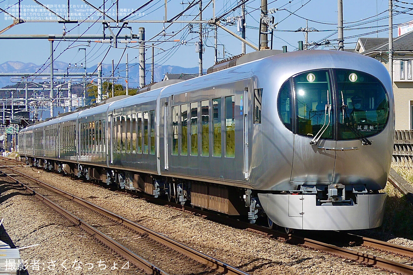 【西武】001系001-B1F武蔵丘車両検修場出場試運転（202403）の拡大写真
