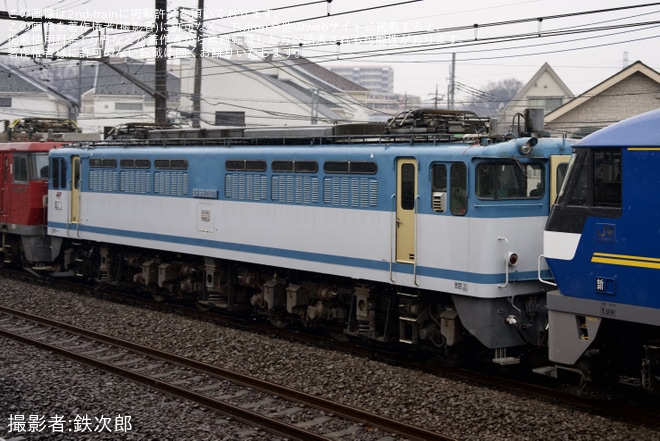 【JR貨】EF65-2127+EH500-50 大宮車両所入場を新秋津～東所沢間で撮影した写真