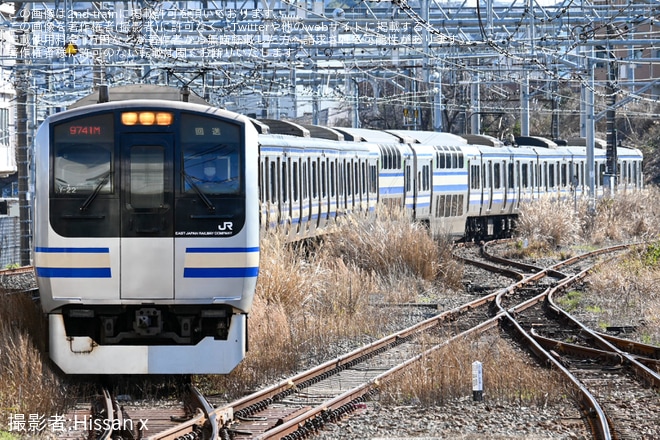【JR東】E217系Y-22編成横須賀疎開回送を大船駅で撮影した写真