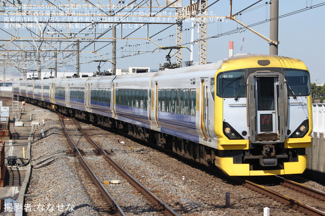 【JR東】E257系10両編成の「定期」運用が消滅を葛西臨海公園駅で撮影した写真