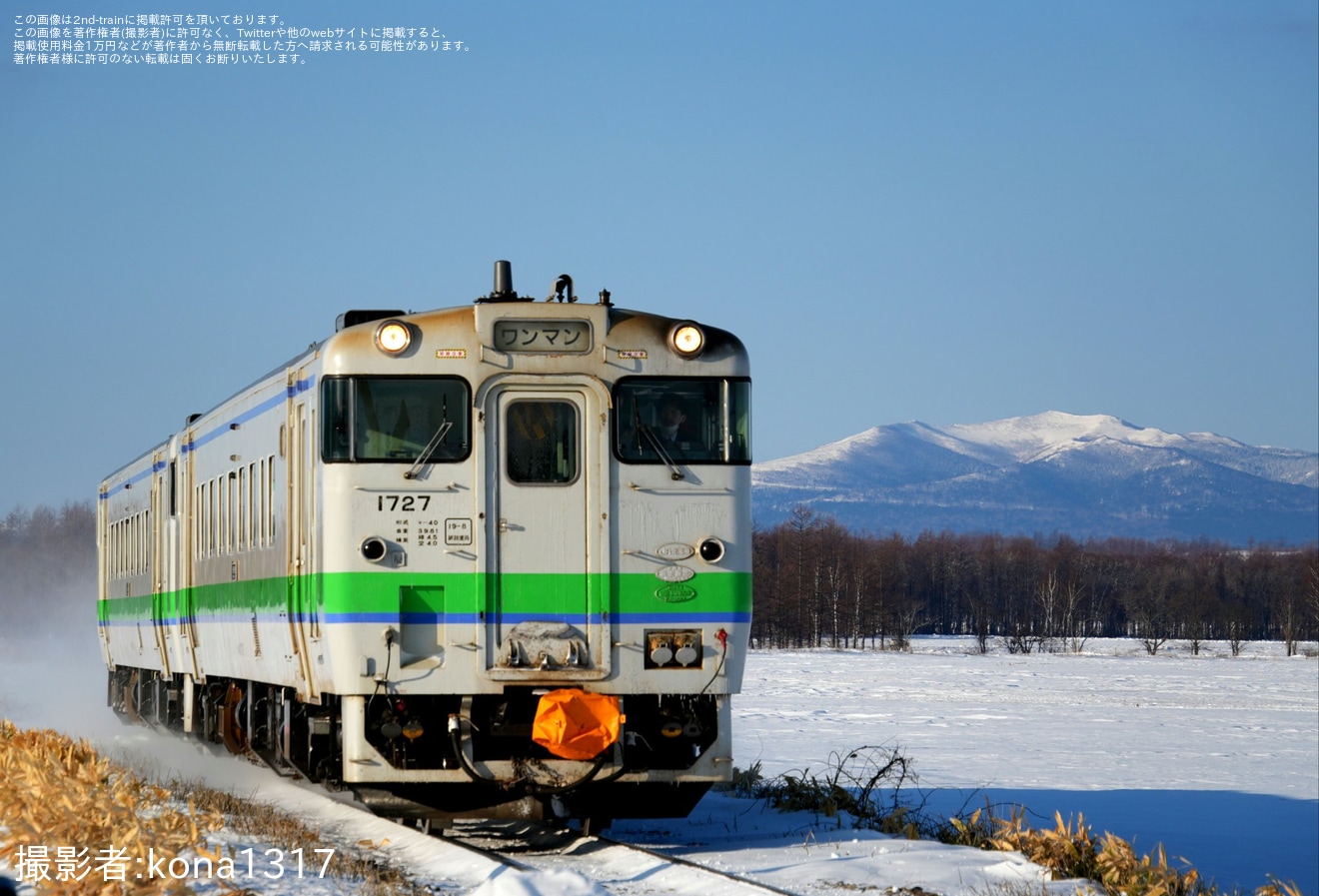 【JR北】釧網本線からキハ40形が定期運用を離脱の拡大写真