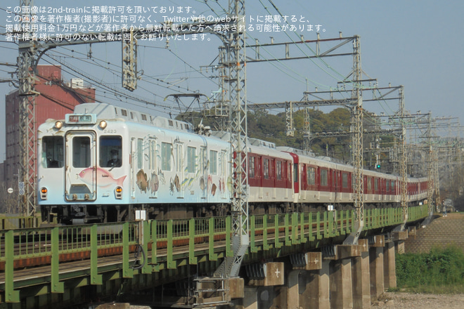 【近鉄】大阪線の快速急行など10両編成運用廃止を安堂～河内国分間で撮影した写真