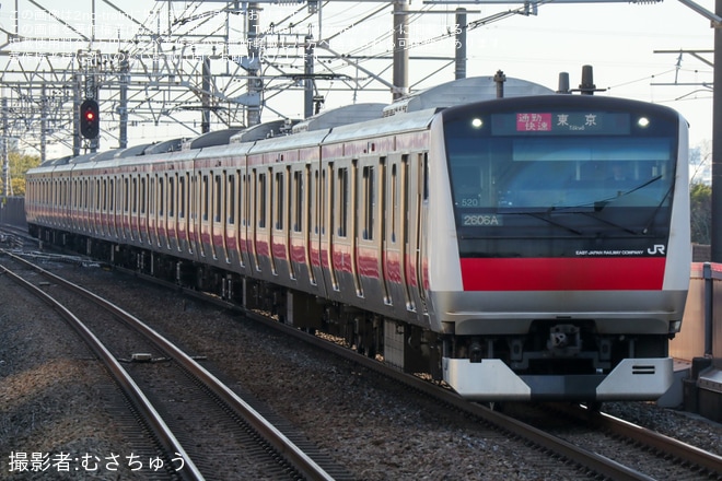 【JR東】京葉線の通勤快速が運行を終了を新浦安駅で撮影した写真