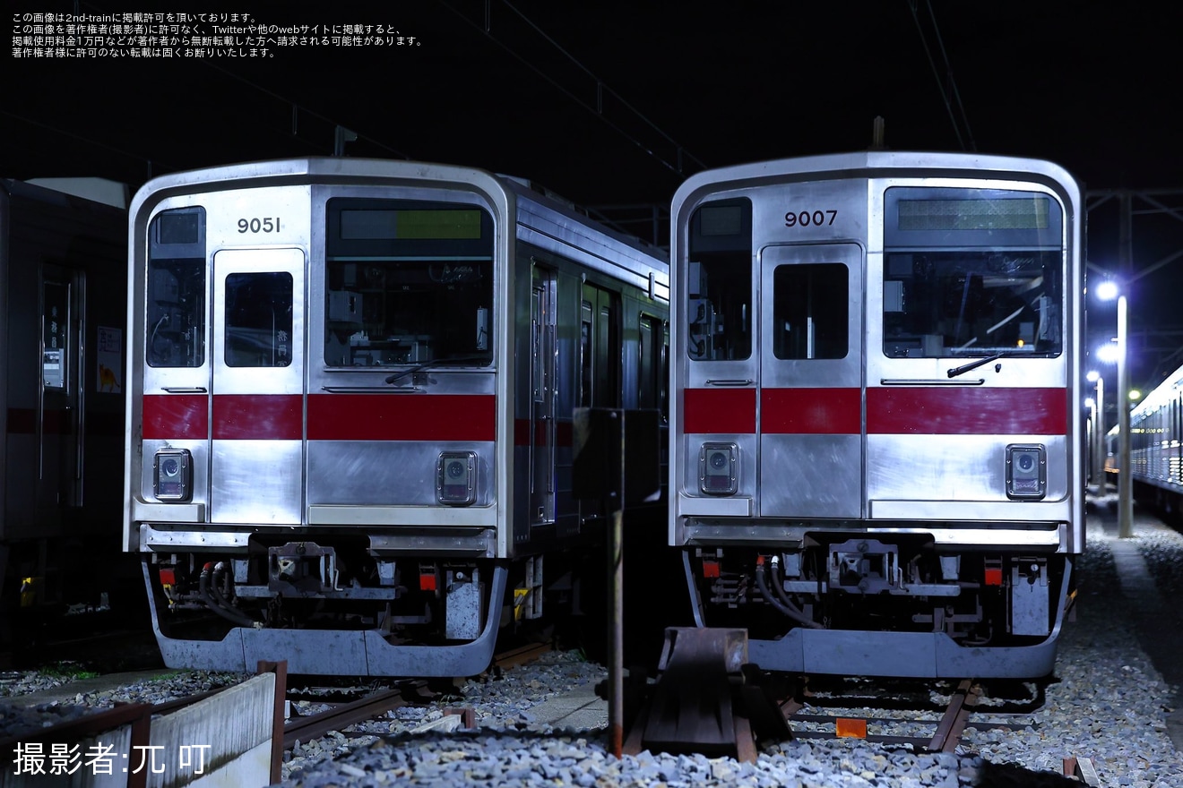 【東武】9000系9107Fが試運転の拡大写真