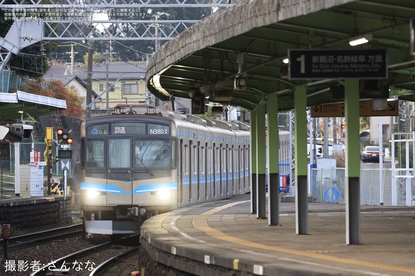 【名市交】名古屋市交通局の車両が犬山橋を渡り岐阜県に行く運用が開始の拡大写真