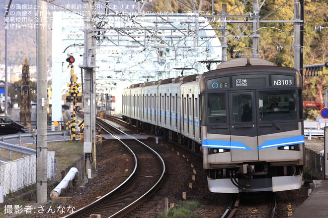 【名市交】名古屋市交通局の車両が犬山橋を渡り岐阜県に行く運用が開始を不明で撮影した写真