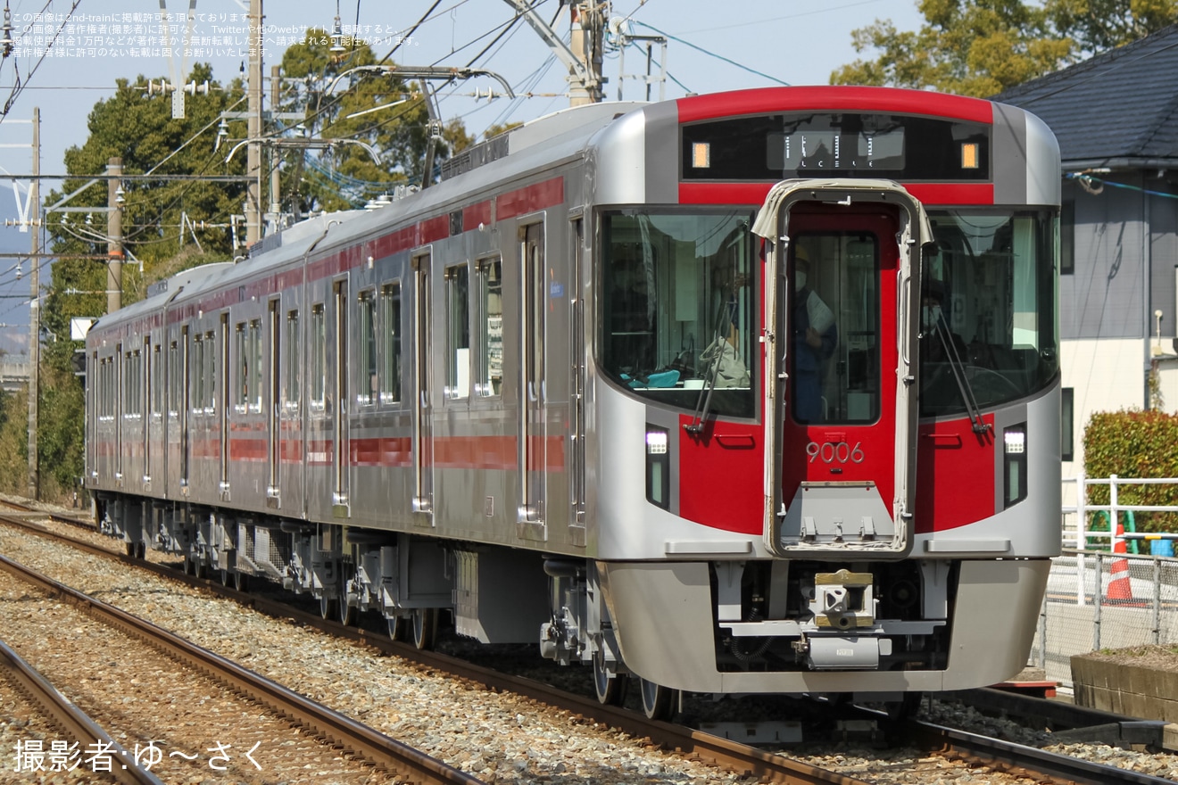 【西鉄】9000形9006F筑紫車両基地出場試運転の拡大写真