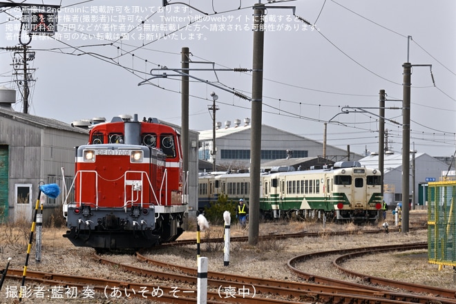 【JR東】DE10-1700秋田総合車両センター出場回送を不明で撮影した写真