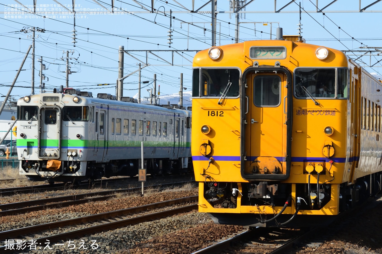 【JR北】キハ40形4両が転属のためか函館へ回送の拡大写真