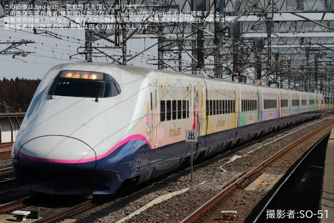 【JR東】E2系J69編成「Magical Dream Shinkansen(マジカルドリーム新幹線)」が新青森から臨時運行を那須塩原駅で撮影した写真