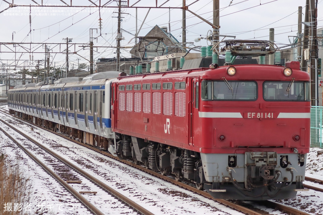 【JR東】 E531系K459編成秋田総合車両センター出場配給の拡大写真