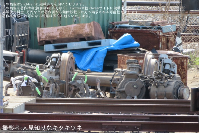 【JR西】博多総合車両所に保存されていたWIN350の500-906が解体終了へを不明で撮影した写真