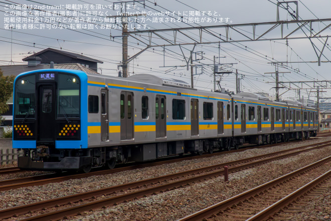 【JR東】E131系T6編成が東海道貨物線で試運転を茅ヶ崎～辻堂間で撮影した写真