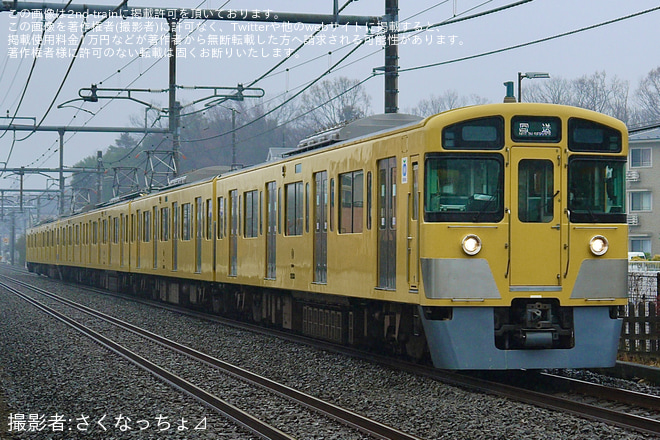 【西武】新2000系 2461F+2533F武蔵丘車両検修場入場回送を不明で撮影した写真