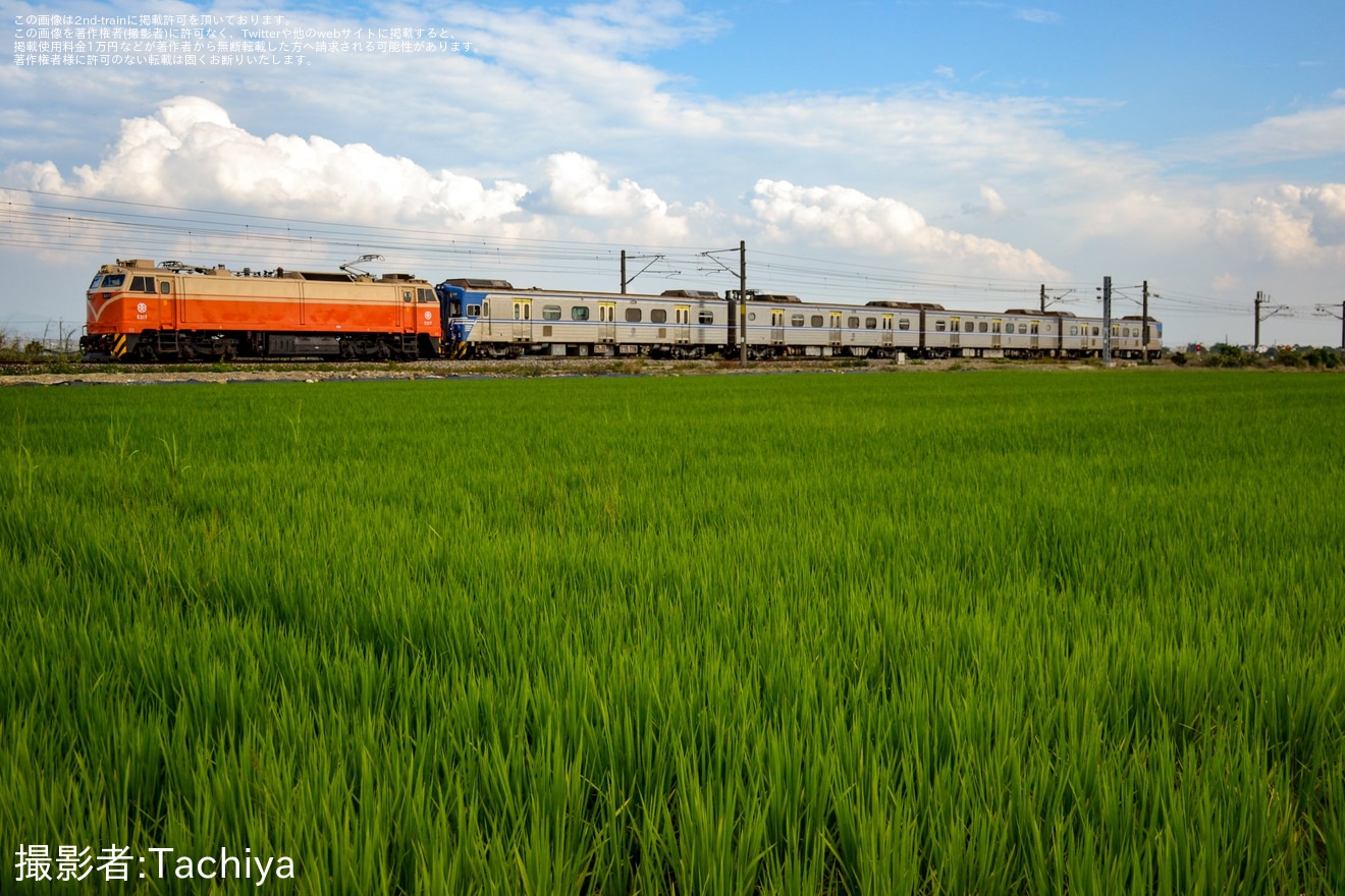 【台鐵】EMU600型EMU607富岡車両基地入場の拡大写真