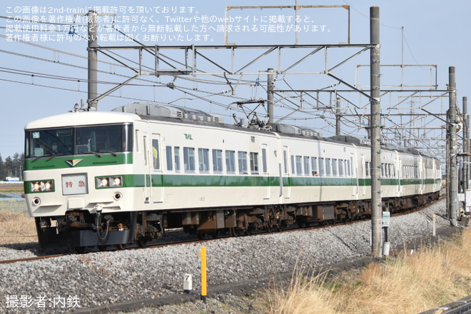 【JR東】特急「峠の横川ナイトパーク号」が臨時運行を岡部～本庄間で撮影した写真