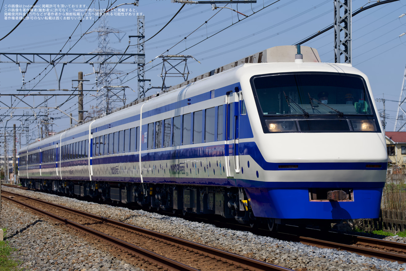 【東武】200系205F『カルピス』EXPRESS」南栗橋工場出場試運転の拡大写真