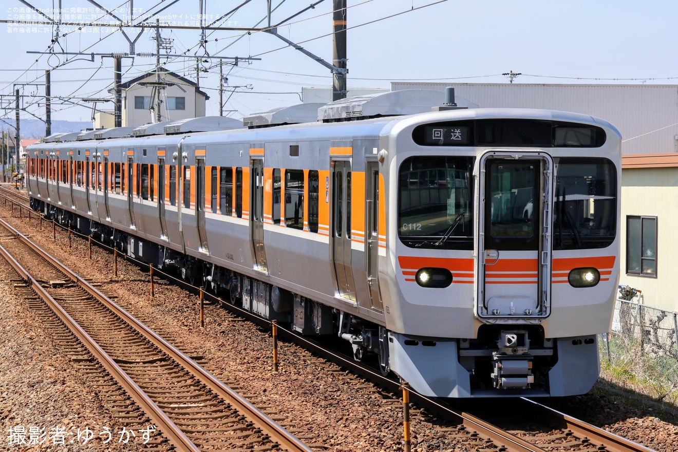 【JR海】315系C112編成静岡車両区へ回送の拡大写真