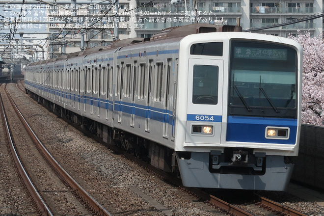 【西武】6000系50番台車の地下鉄乗り入れ終了を中村橋駅で撮影した写真