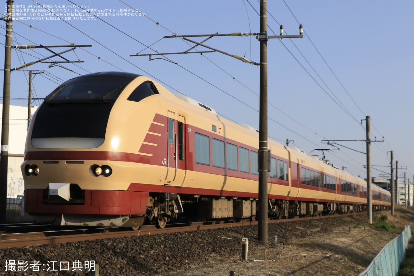 【JR東】E653系を使用した東京〜仙台間の臨時快速の拡大写真